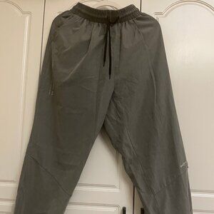 Lightweight Gray Joggers with Drawstring Waist
